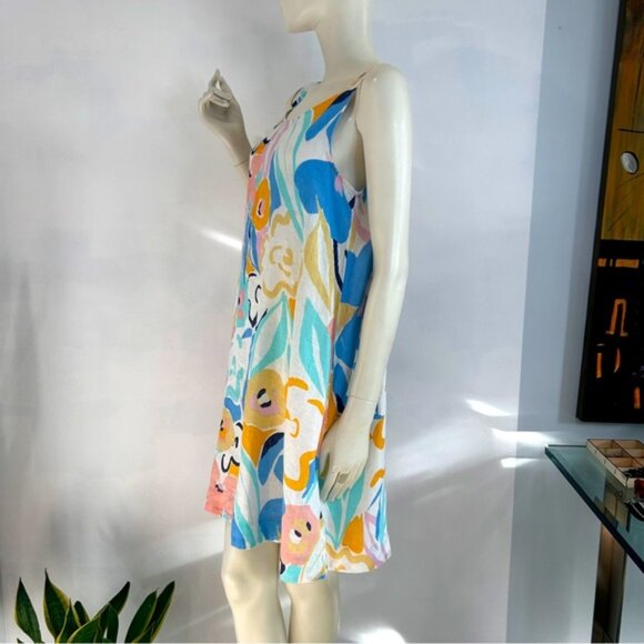 Rachel Zoe 100 Linen Trapeze Dress - Picture 5 of 14